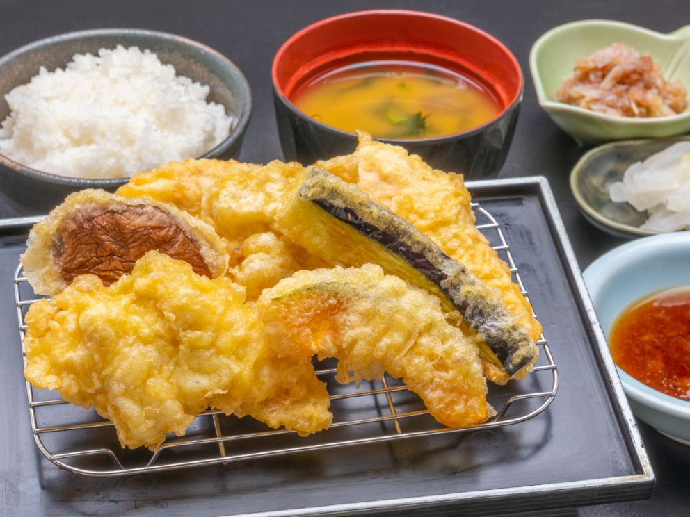 鶏天ぷら定食